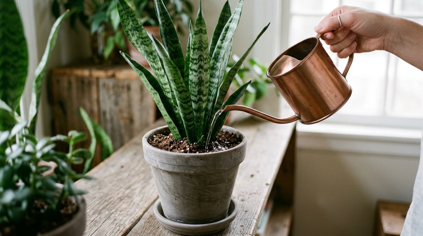 snake-plant-watering