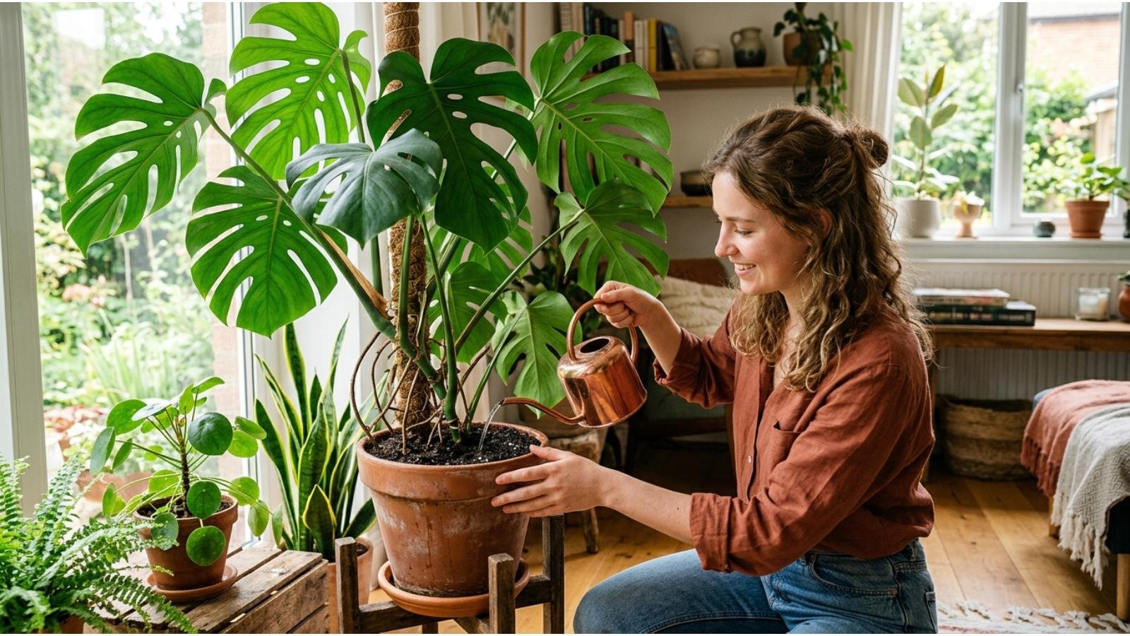 water-a-monstera