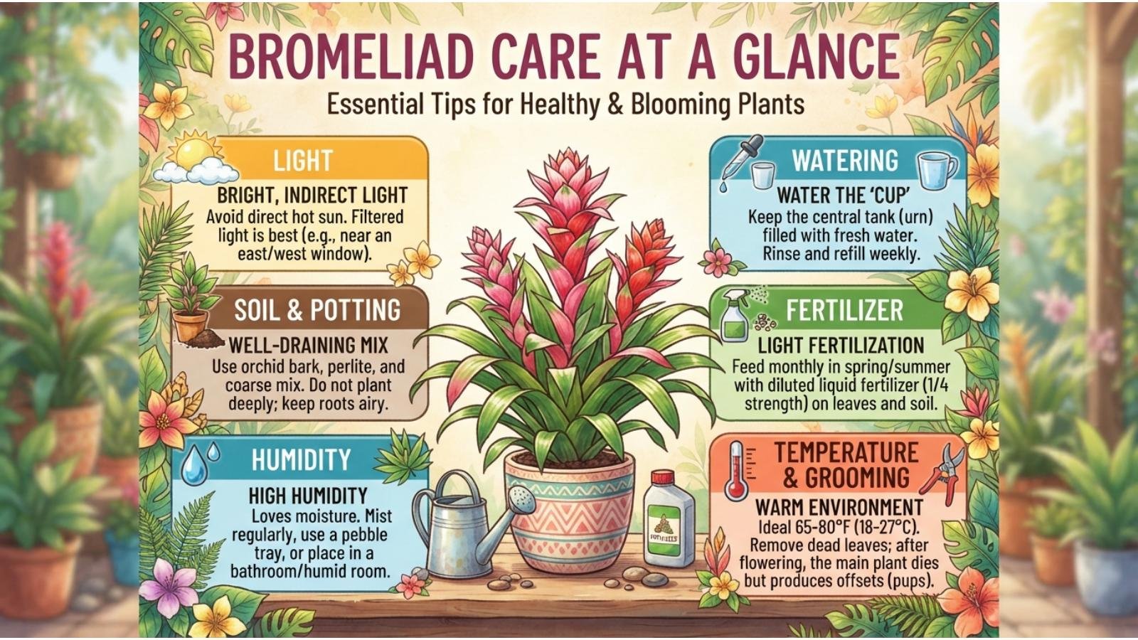 bromeliad-care-at-a-glance