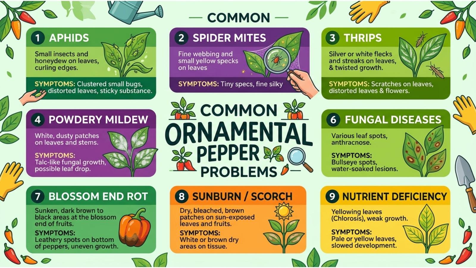 common-ornamental-pepper-problems