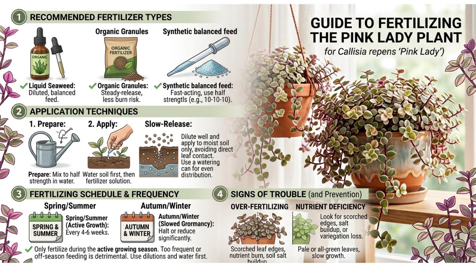 Fertilizing Pink Lady Plant