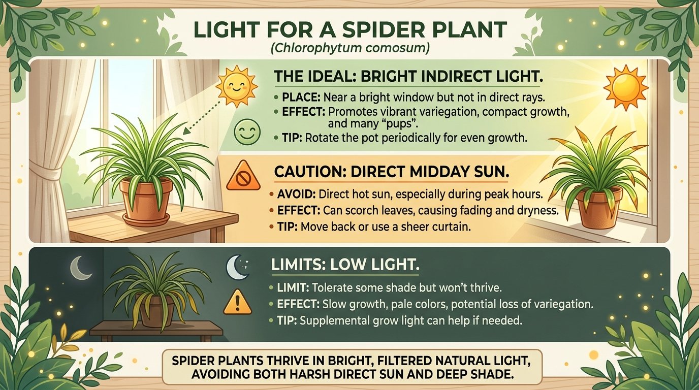 light-for-a-spider-plant