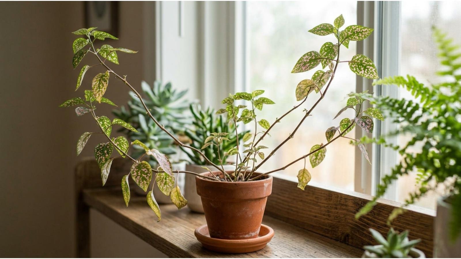 polka-dot-plant-turning-leggy