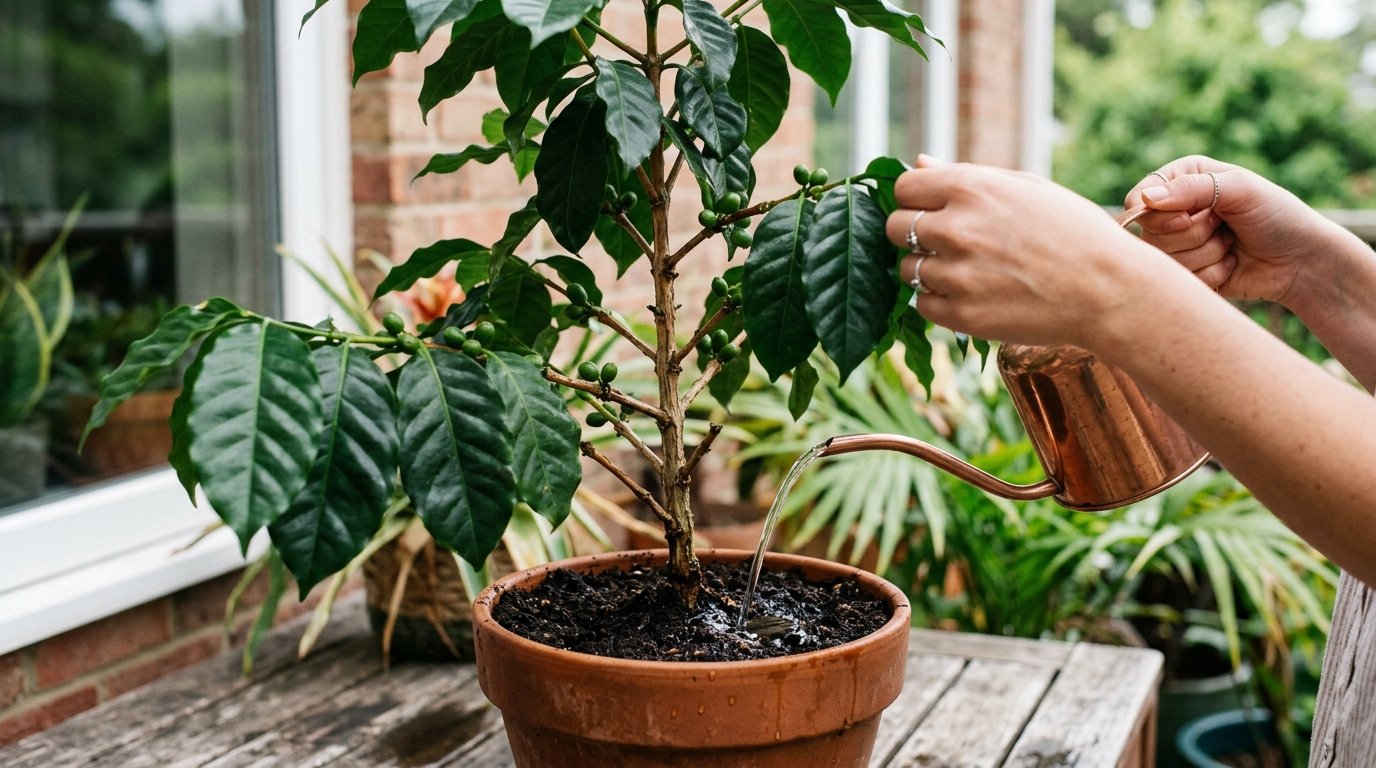 water-a-coffee-plant