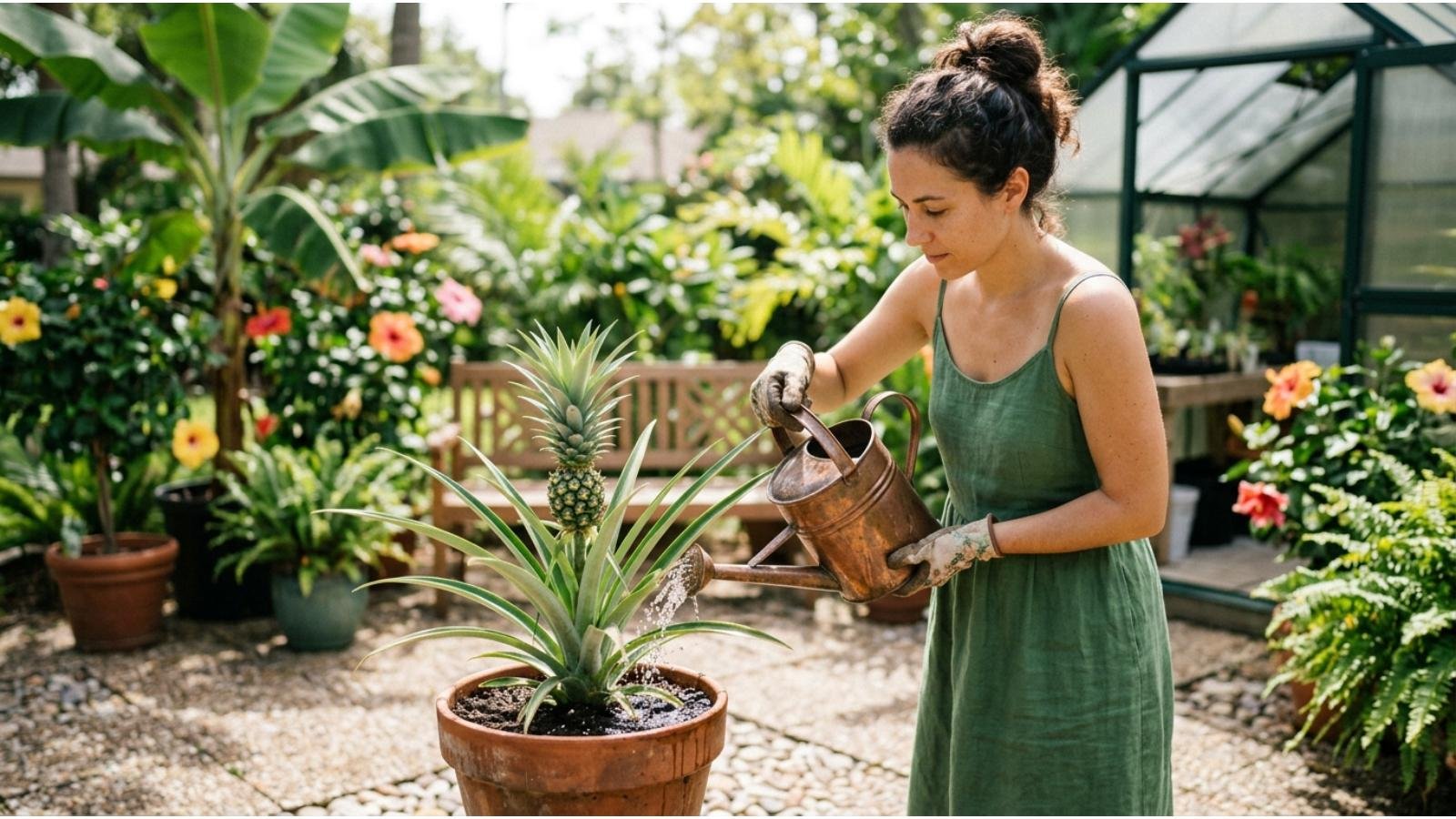 water-a-pineapple-plant
