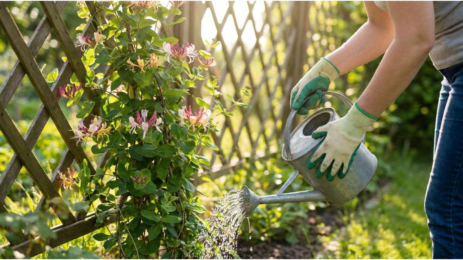 watering-honeysuckle-correctly