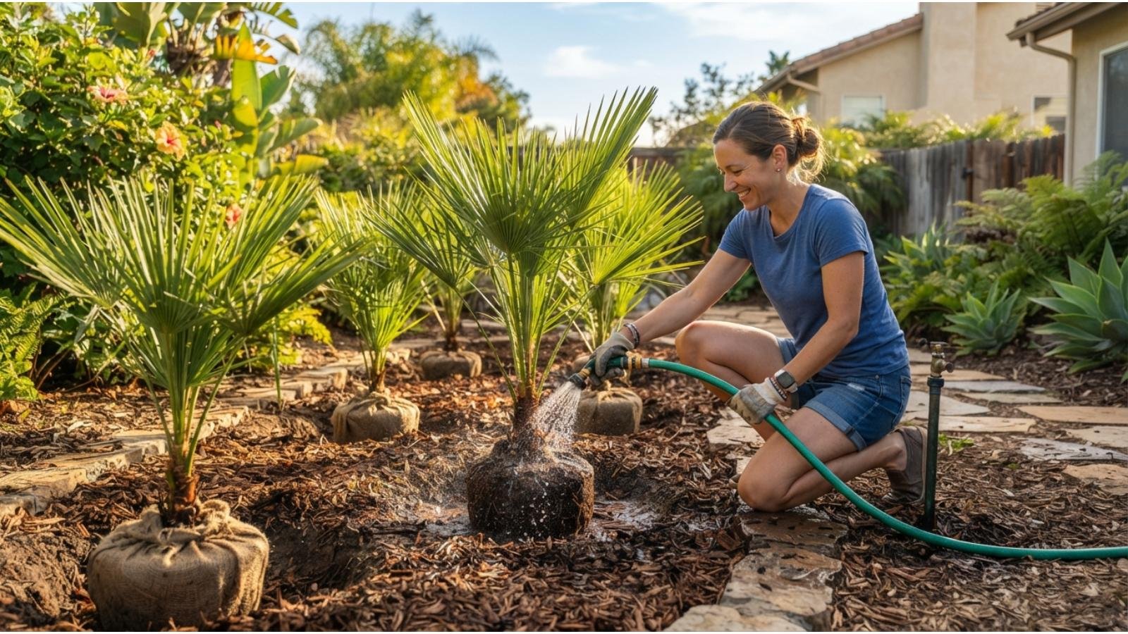 watering-newly-planted-palms