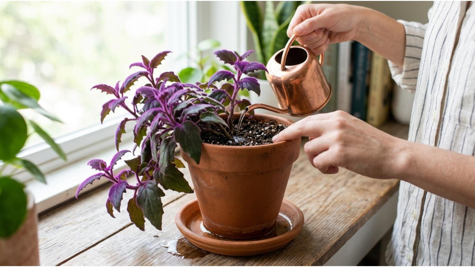 watering-purple-passion-plant-correctly