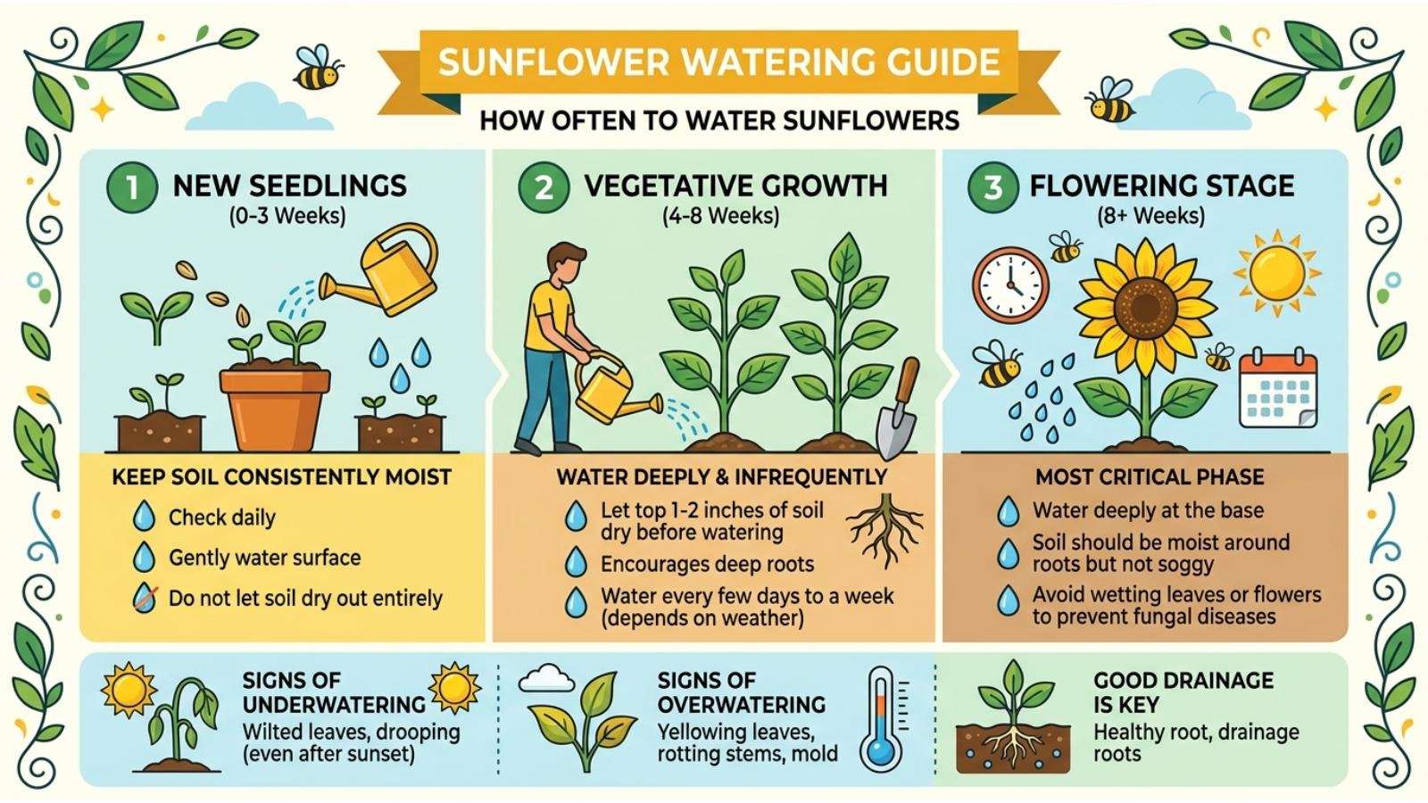 how-often-should-you-water-sunflowers