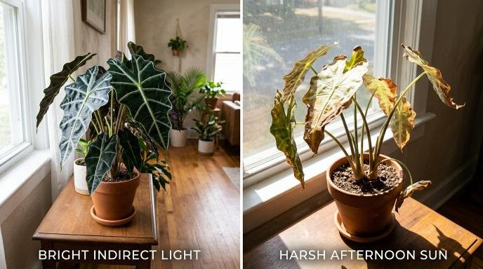best-light-for-alocasia-polly
