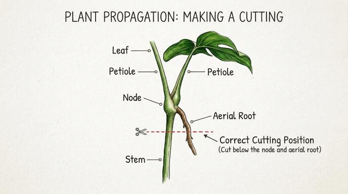 prune-and-propagate-philodendron-pink-princess