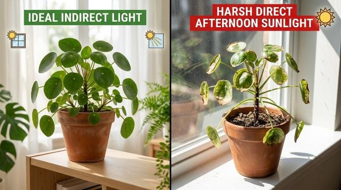 light-does-a-chinese-money-plant-need