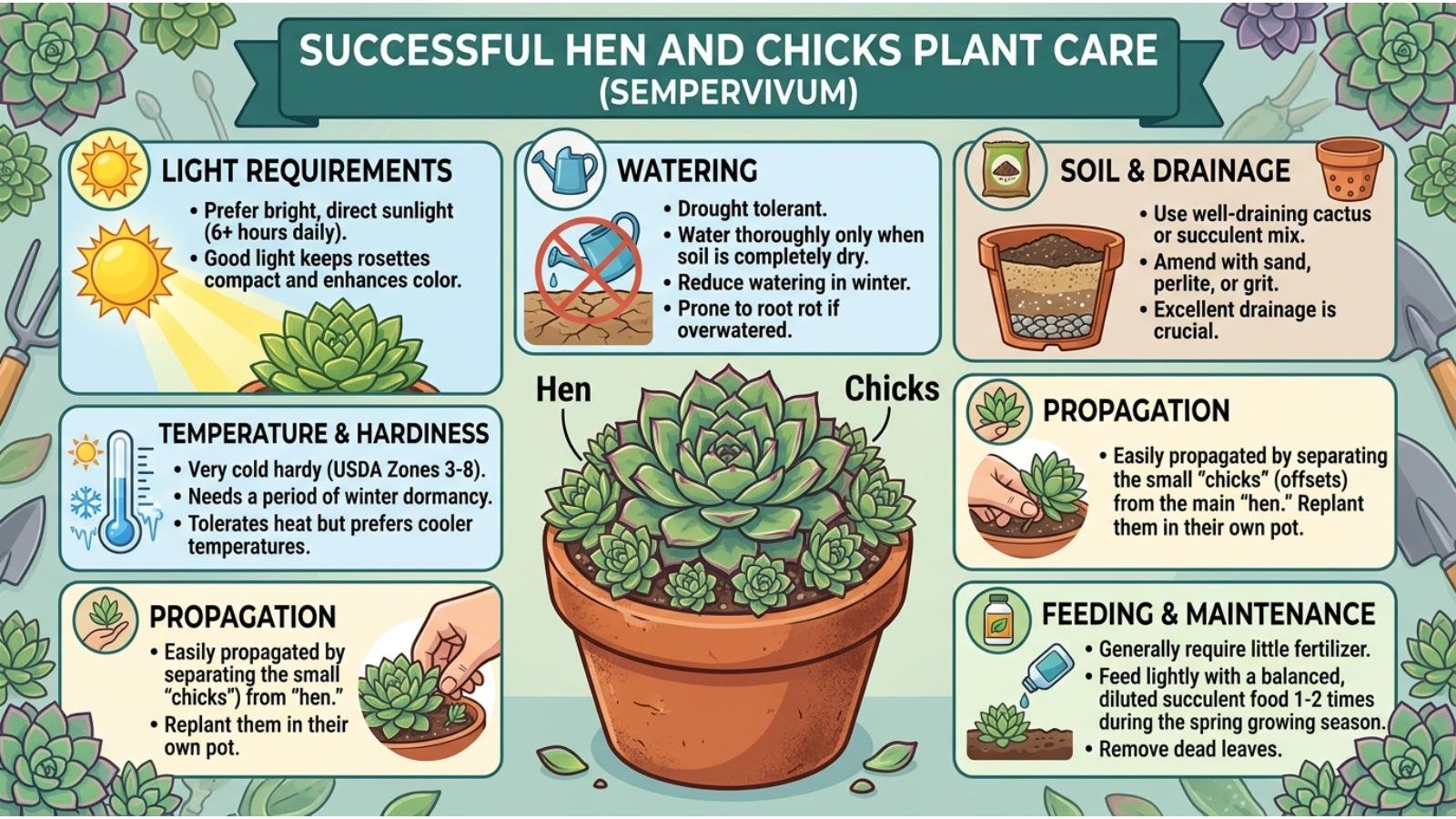 hen-and-chicks-plant-care