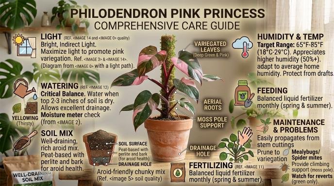 philodendron-pink-princess-care