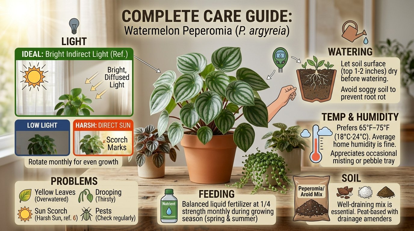watermelon-peperomia-care